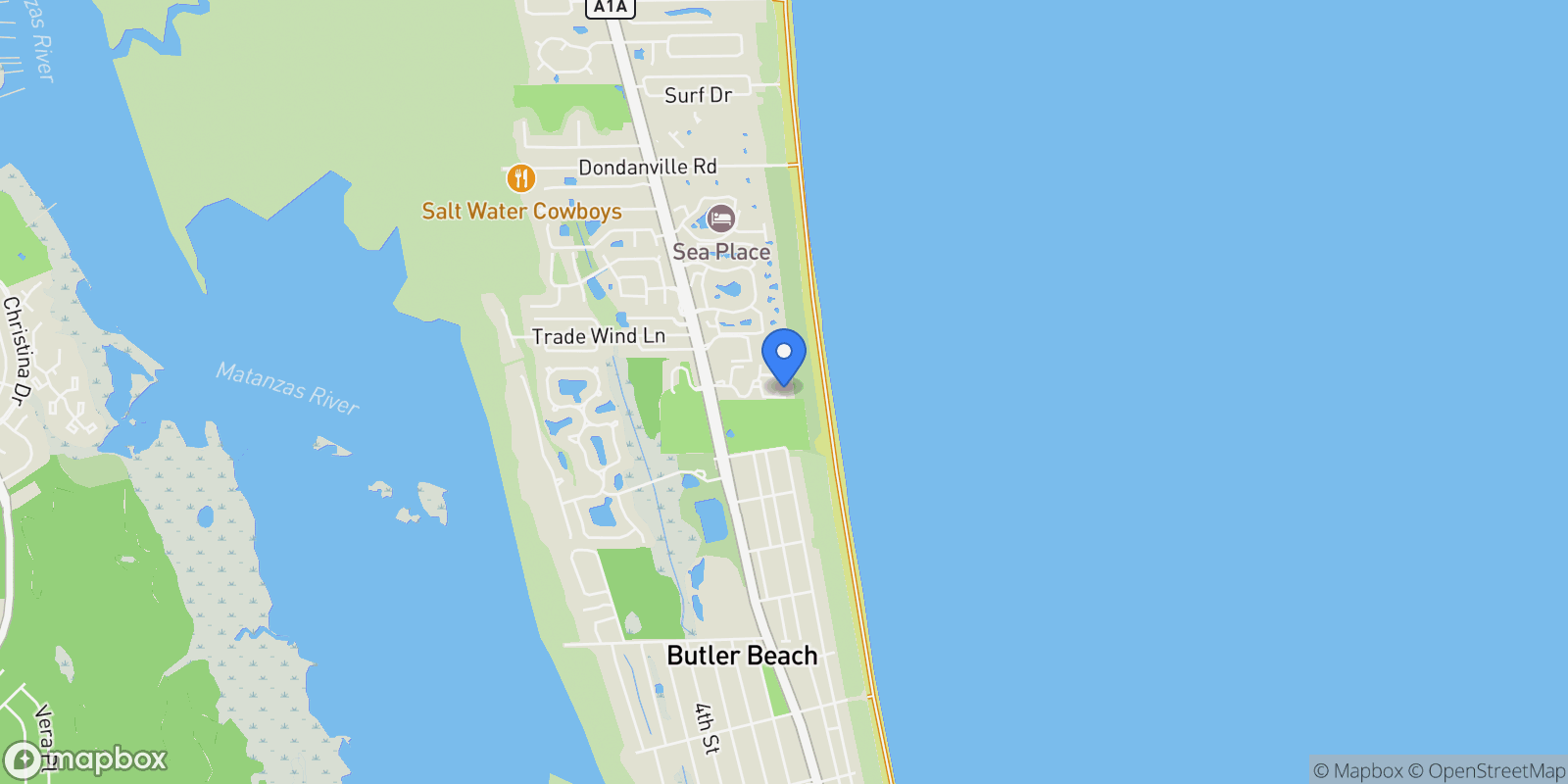 Map showing 190 Ocean Hibiscus Drive Unit# 202, St. Augustine, FL 32080, St. Augustine, Florida, United States.