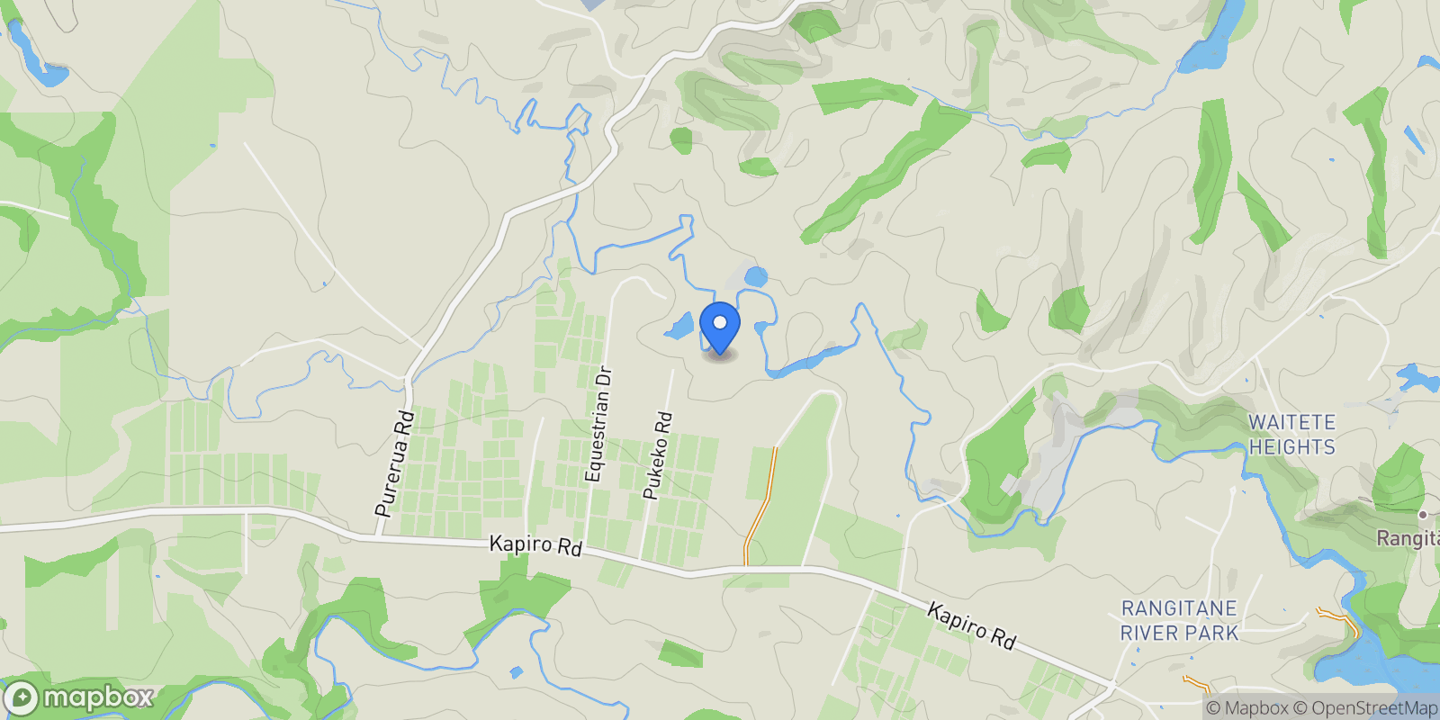 Map showing 70 Pukeko Lane, Kerikeri, 0294, Kerikeri, Northland, New Zealand.