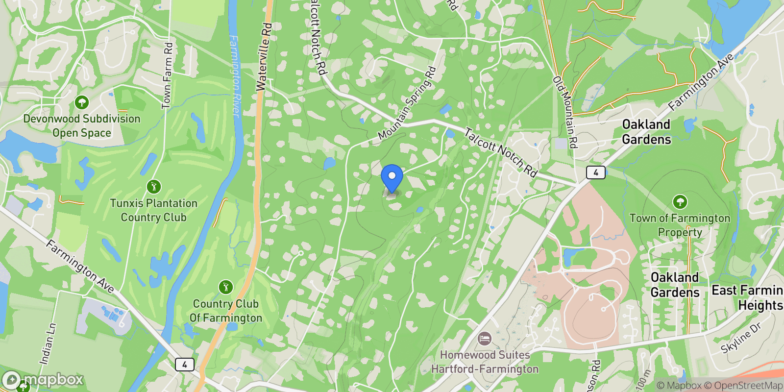 Map showing 23 Vine Hill Road, Farmington, CT 06032, Farmington, Connecticut, United States.