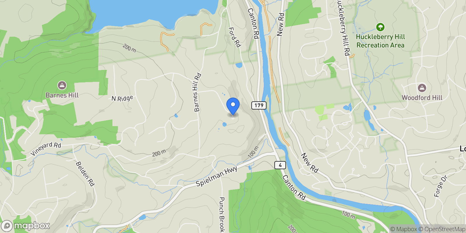 Map showing 114 Daniel Trace, BURLINGTON, CT 06013, Burlington, Connecticut, United States.
