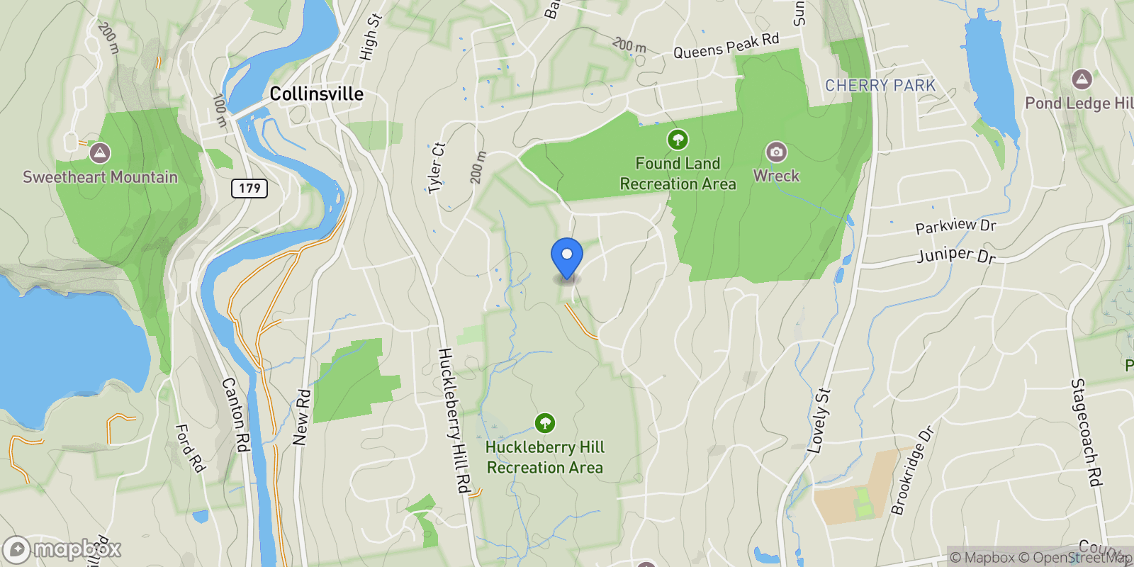 Map showing 58 Weatherstone, Avon, CT 06001, Avon, Connecticut, United States.