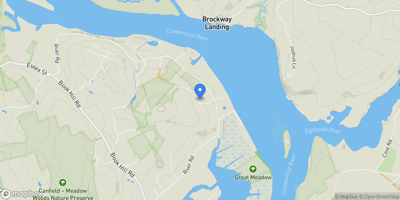 Map showing 17 Lookout Hill, Essex, CT 06426, Essex, Connecticut, United States.