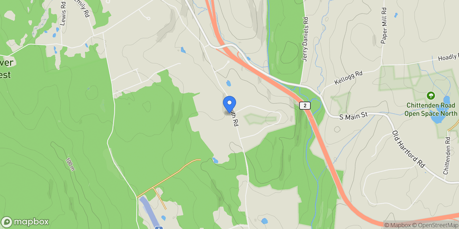 Map showing 0 South Road, Marlborough, CT 06447, Marlborough, Connecticut, United States.