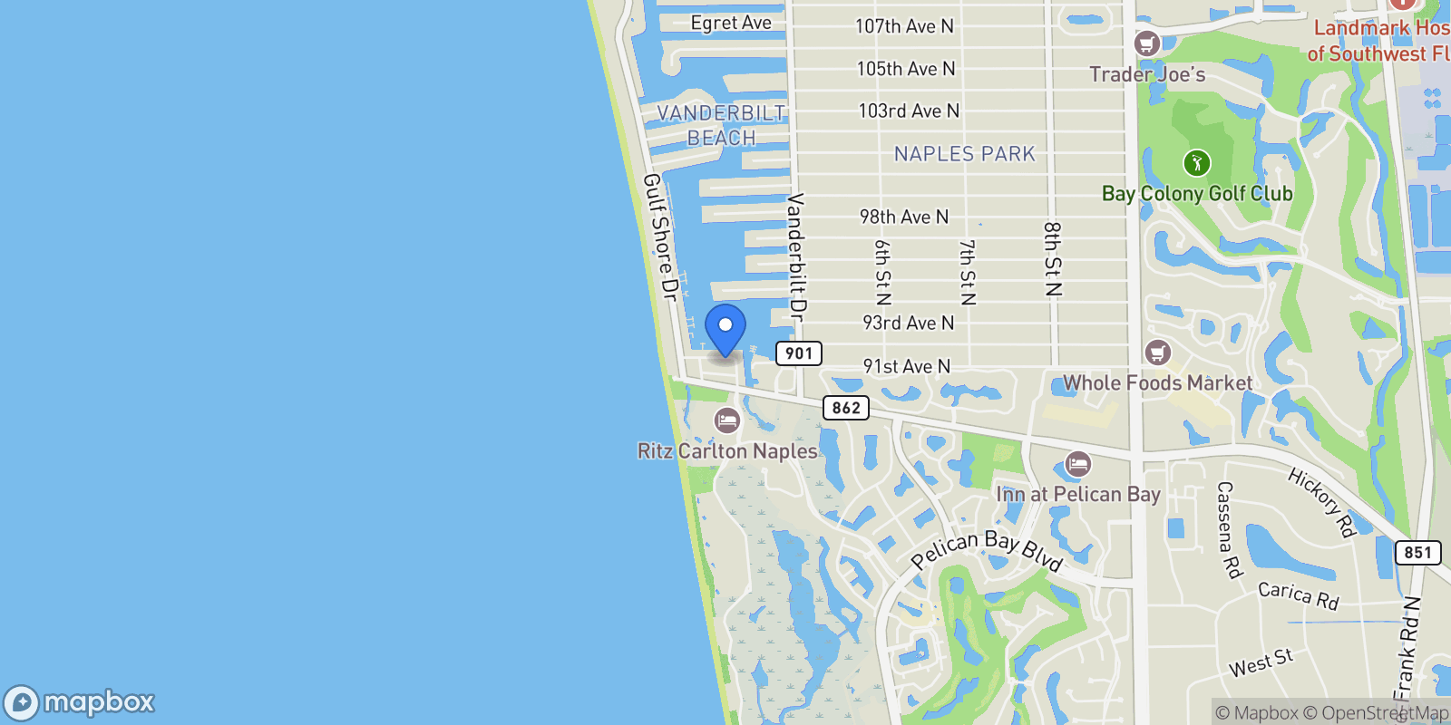 Map showing 260 Southbay Drive , 107, Naples, FL 34108, Naples, Florida, United States.