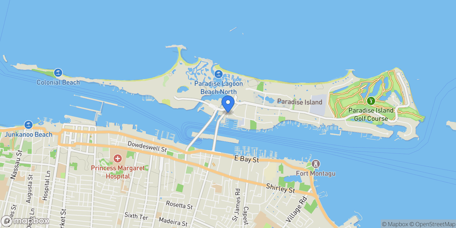 Map showing 4 Marina Way , Paradise Island, Nassau, New Providence, The Bahamas.