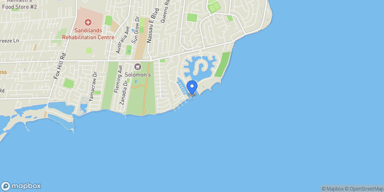 Map showing 201 Cove , Yamacraw, Nassau, New Providence, The Bahamas.