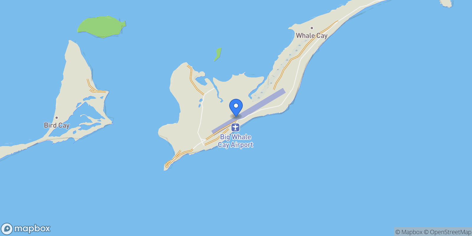 Map showing Whale Cay Whale Cay, Other Berry Islands, BY, Berry Islands, The Bahamas.