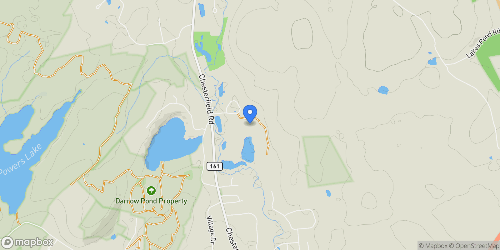Map showing 15 Rocco Drive, East Lyme, Connecticut, United States.