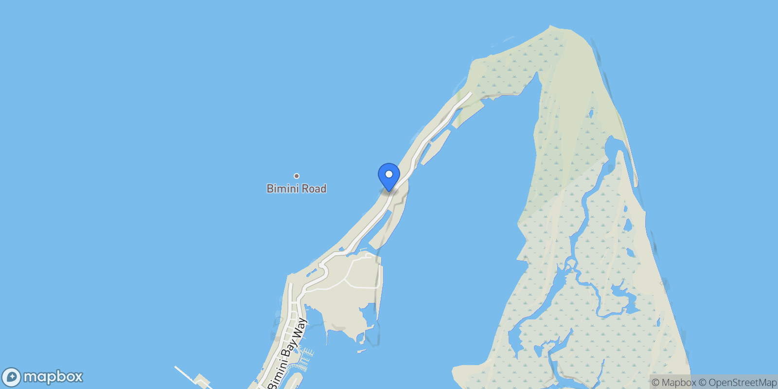 Map showing Bimini Beach Front Home, Bimini Bay, Bimini, BI, Bailey Town, Bimini, The Bahamas.