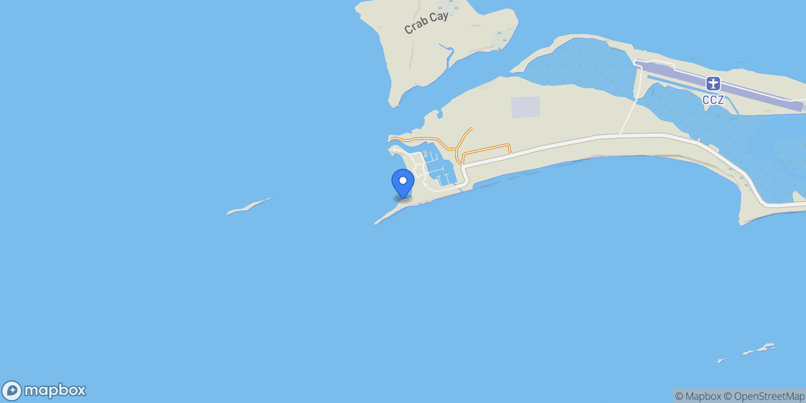 Map showing Chub Cay Beach Front Home, Berry Islands, BY, Chub Cay, Berry Islands, The Bahamas.