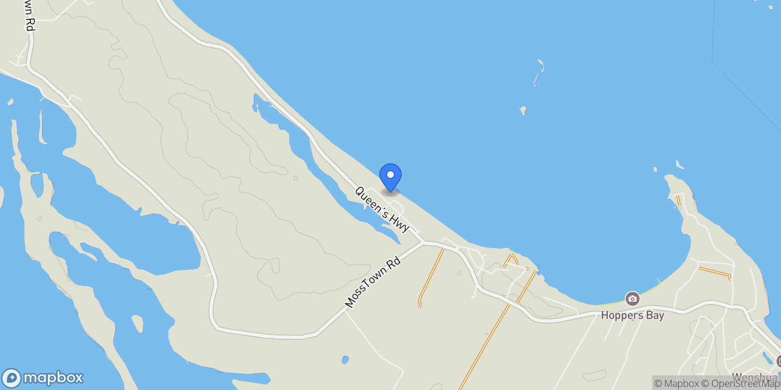 Map showing Pre-Construction Exuma Beach Front Home, Queen’s Highway, Exumas, EX, George Town, Exuma, The Bahamas.