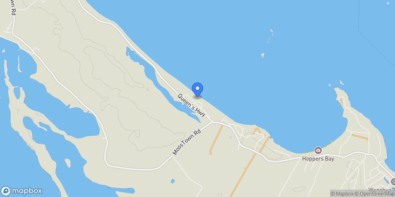 Map showing Exuma Pre-Construction Beach Front Home, Queen’s Highway, Exumas, EX, George Town, Exuma, The Bahamas.