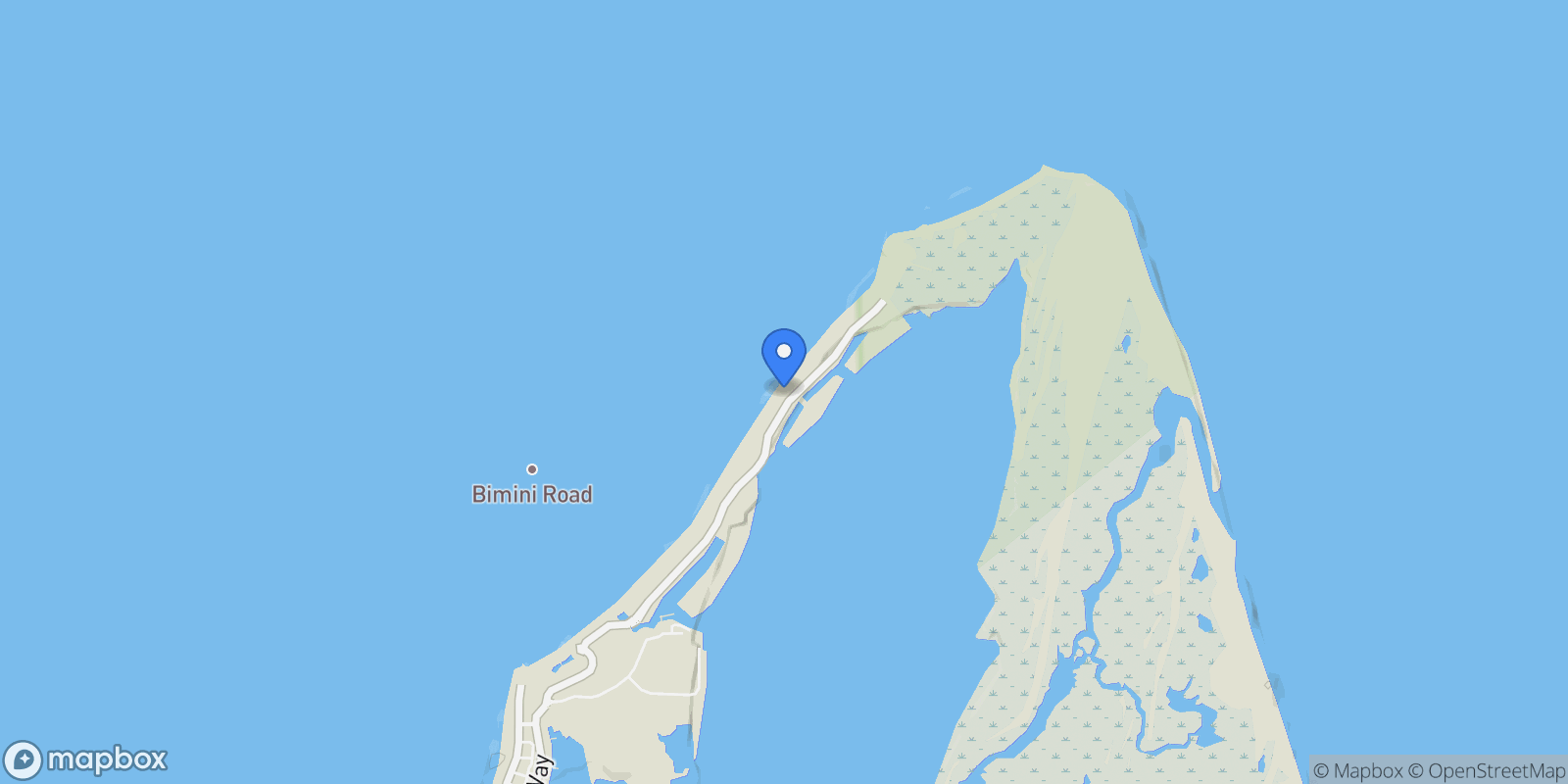 Map showing North Bimini Beachfront Home, Bimini Bay, Bimini, BI, Bailey Town, Bimini, The Bahamas.
