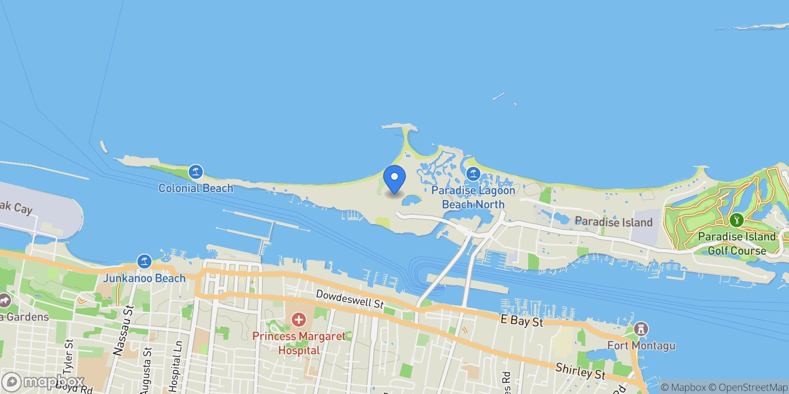 Map showing Unit #1-928/926 @The Reef At Atlantis, New Providence/Paradise Island, NP, Nassau, New Providence, The Bahamas.