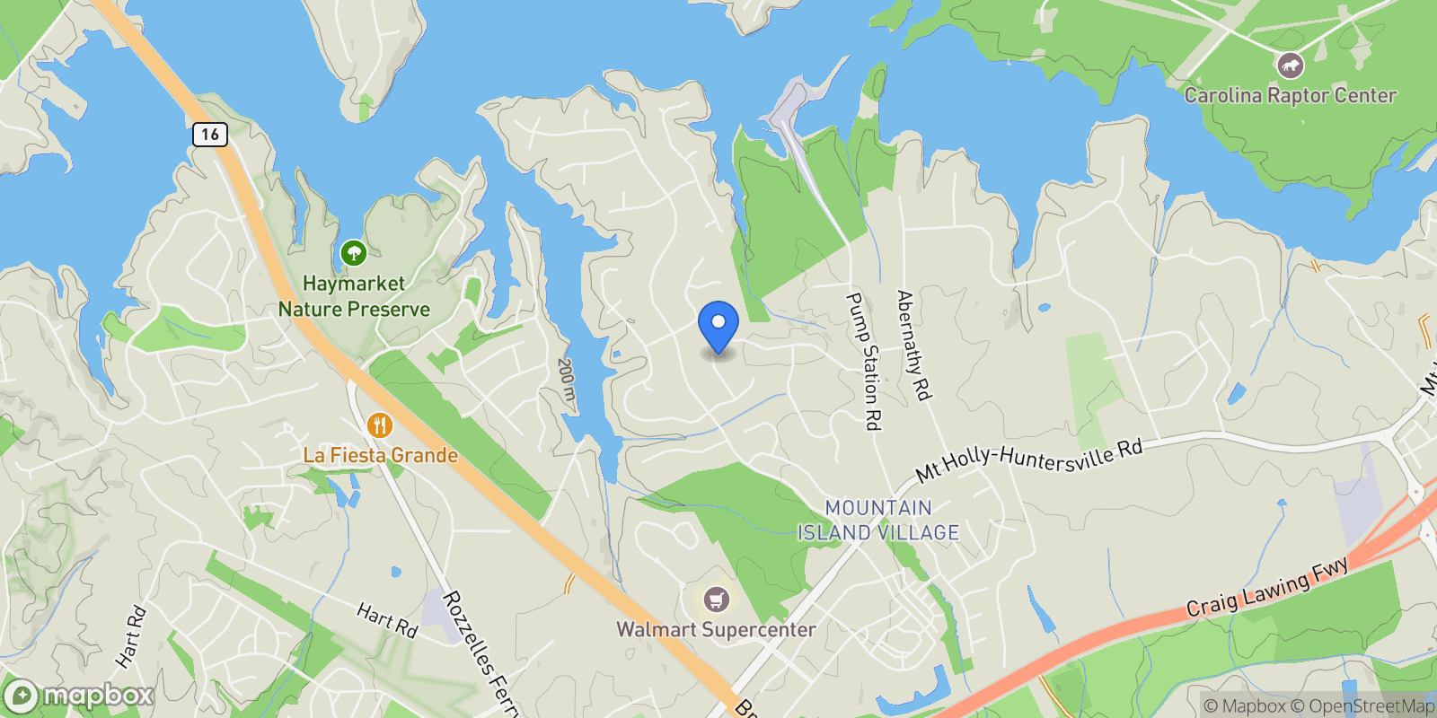Map showing 12014 Matthew Martin Lane , Charlotte, NC 28216, Charlotte, North Carolina, United States.