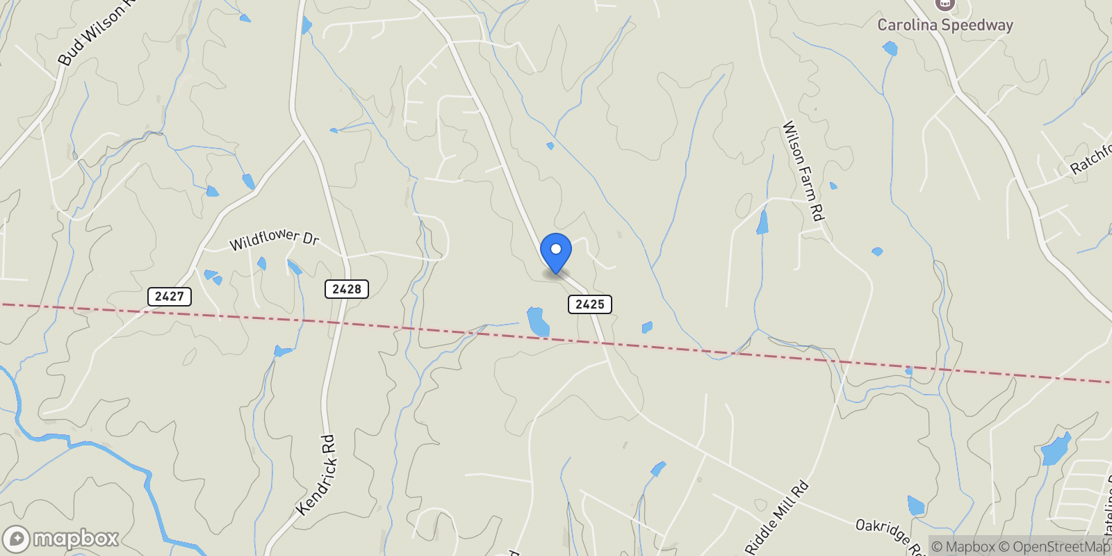 Map showing 5003 Carolina North Drive, Gastonia, NC 28058, Gastonia, North Carolina, United States.