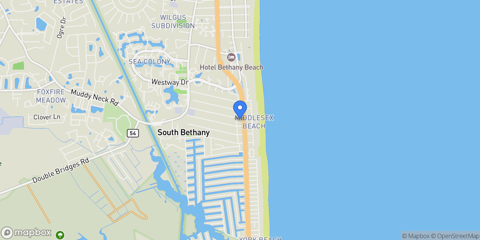 Map showing 28447 Coastal Highway , 6, Bethany Beach, DE 19970, Bethany Beach, Delaware, United States.