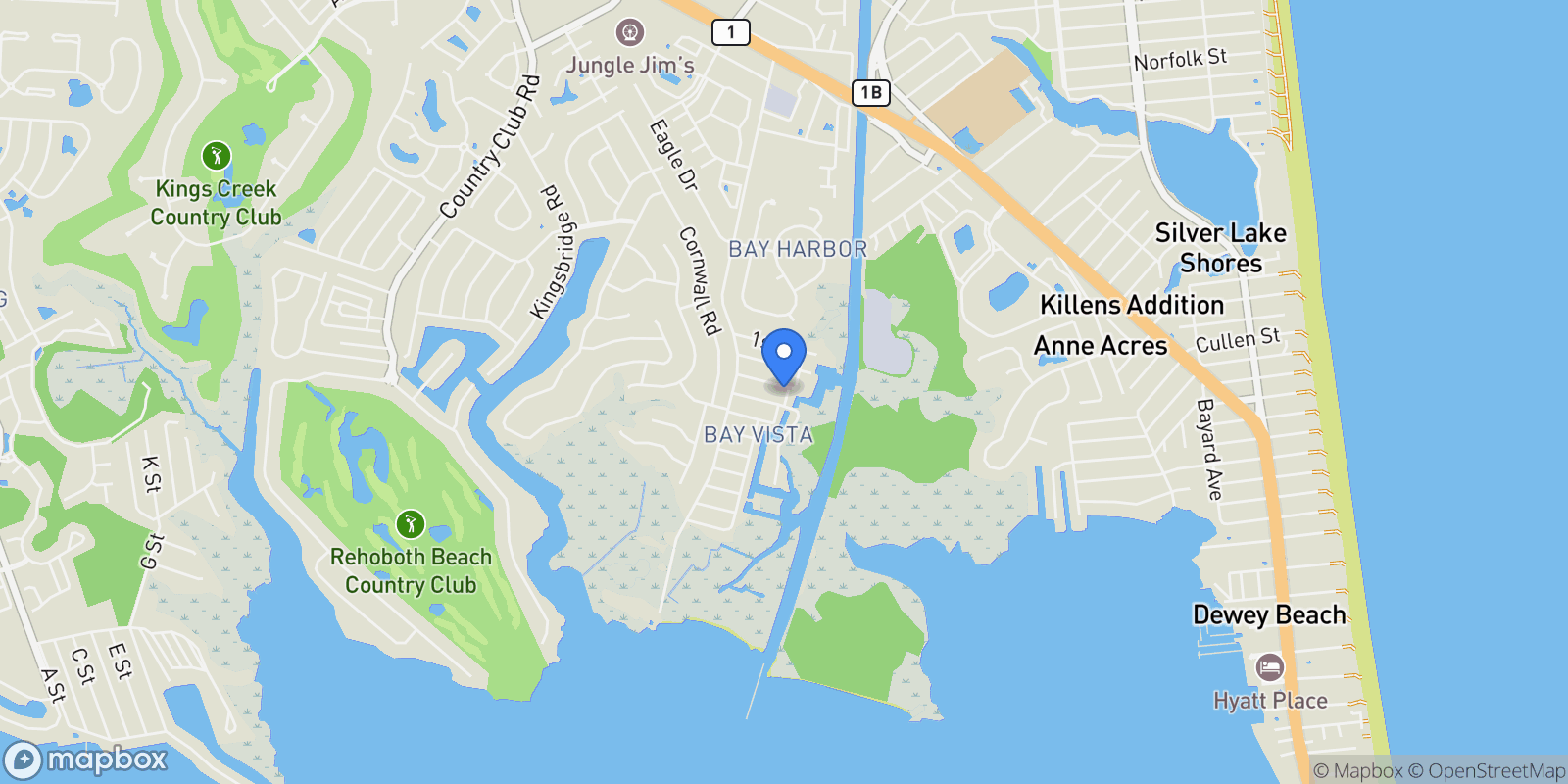 Map showing 37454 3rd Street, Rehoboth Beach, DE 19971, Rehoboth Beach, Delaware, United States.