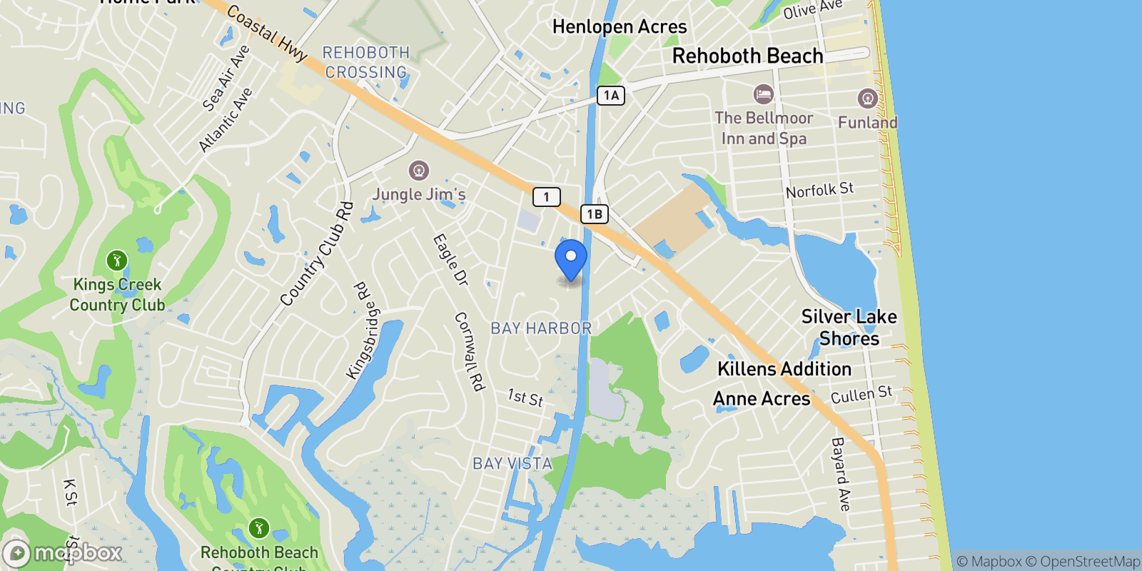 Map showing 22767 Keel Court , 12, Rehoboth Beach, DE 19971, Rehoboth Beach, Delaware, United States.