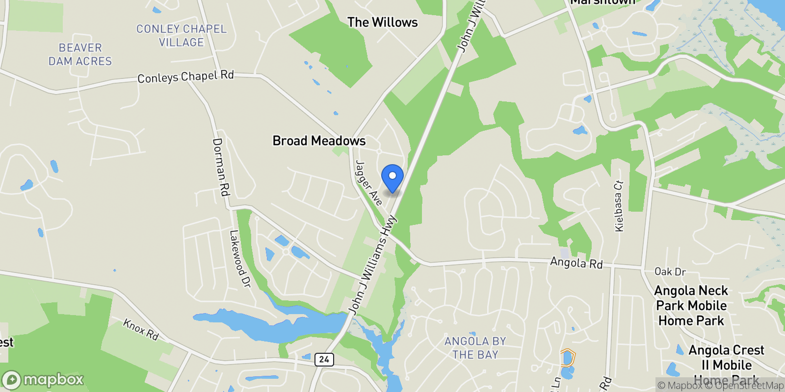 Map showing 22685 Terri Lane, Lewes, DE 19958, Lewes, Delaware, United States.