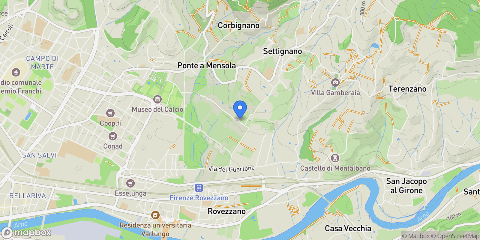 Map showing Toscana, Tuscany, Italy.