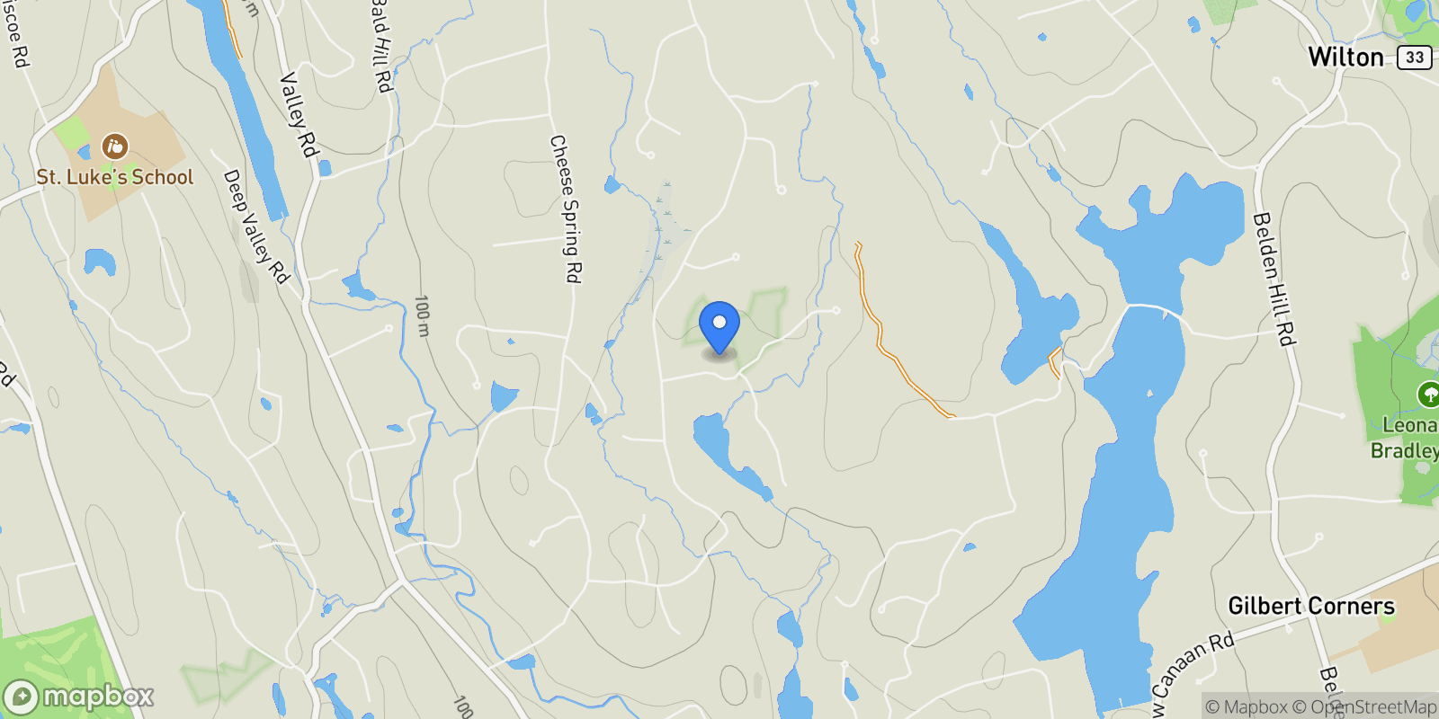 Map showing 30 Wild Duck Road, Wilton, Connecticut, United States.