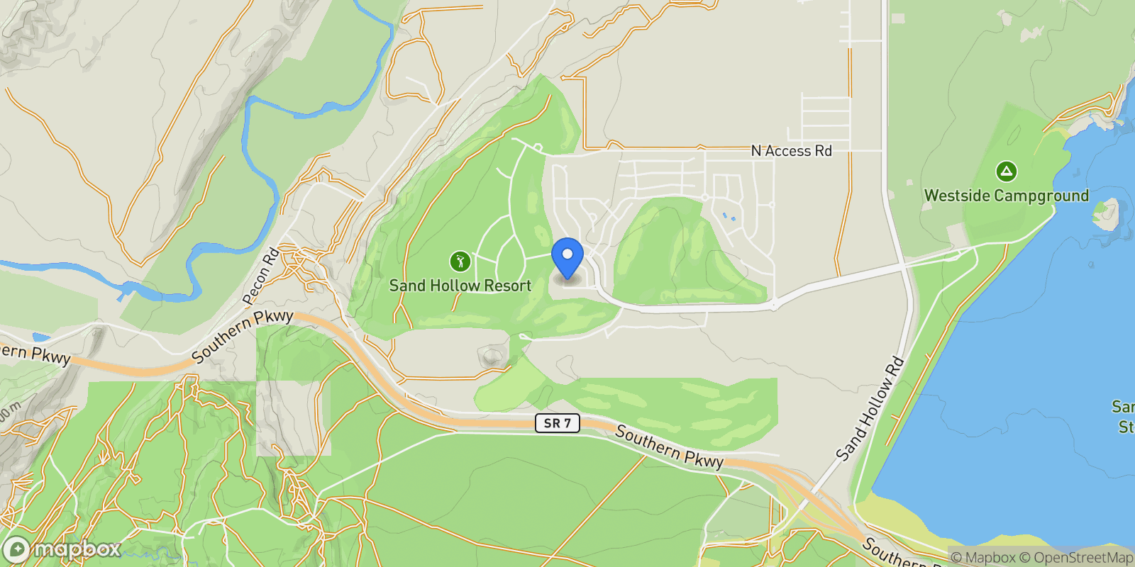 Map showing 5496 W Sand Ridge DR, Hurricane, Utah, United States.