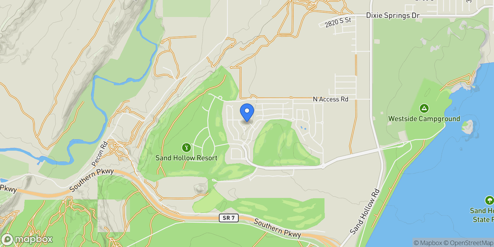 Map showing 5417 W COPPER CLIFFS Way, Hurricane, Utah, United States.