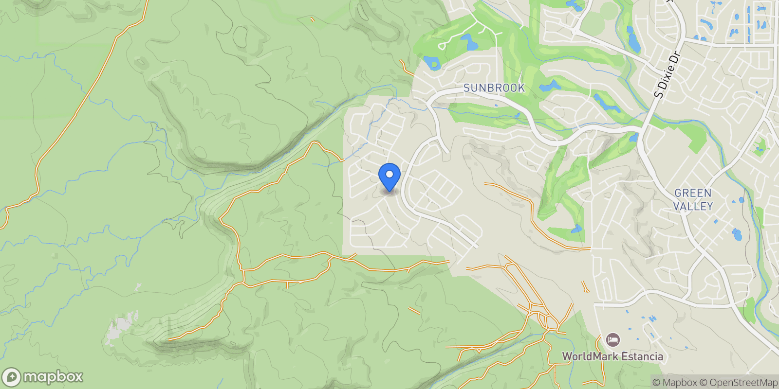 Map showing 619 S Cecita Way, St. George, Utah, United States.