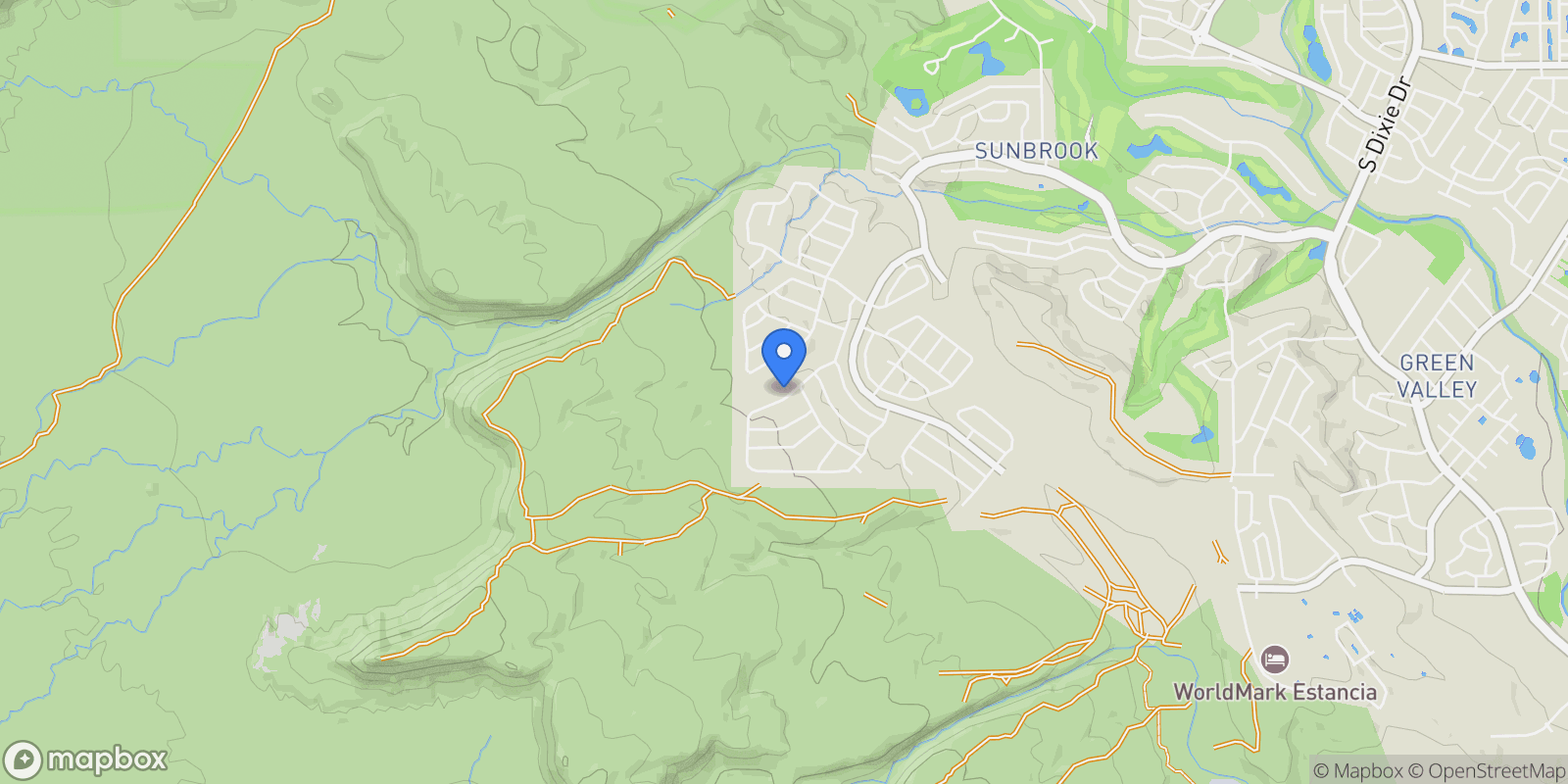 Map showing 578 S Cecita Way Way, St. George, Utah, United States.