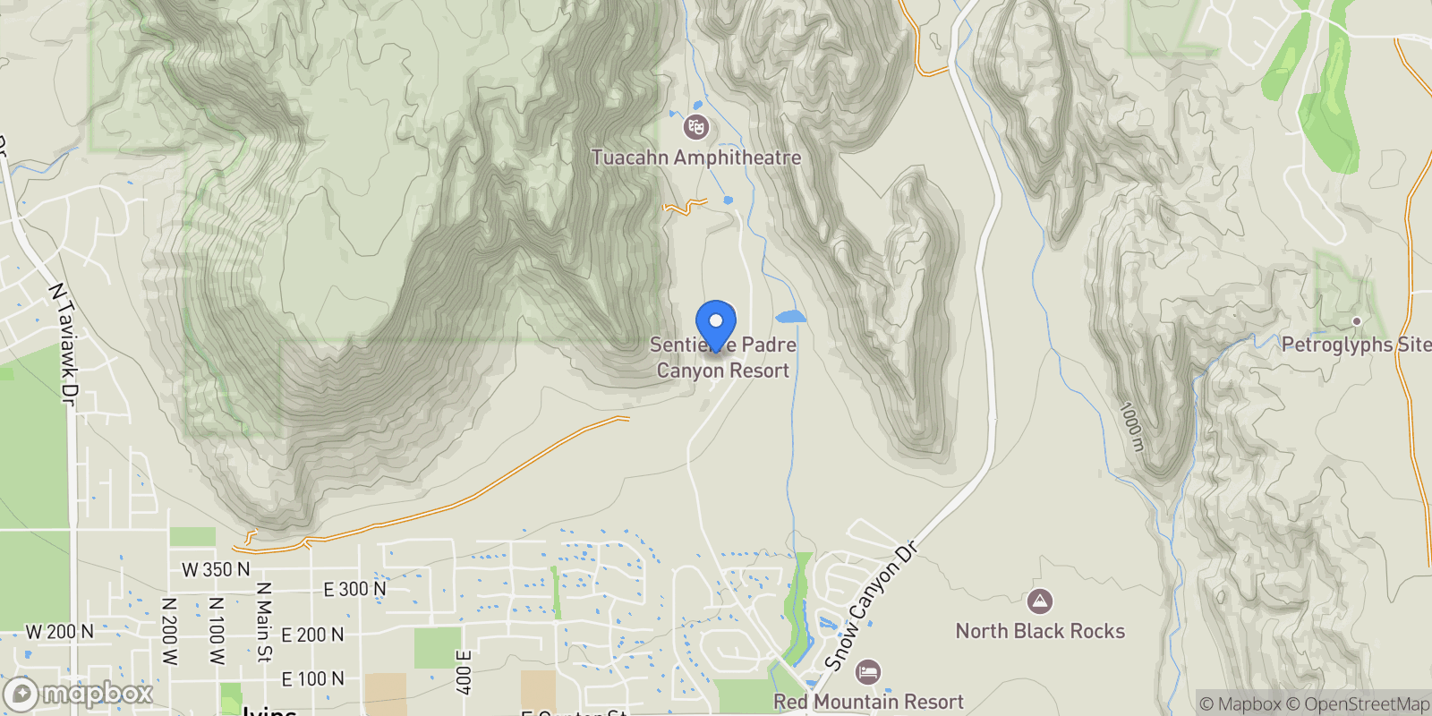 Map showing 784 Sanctuary Place, Ivins, Utah, United States.