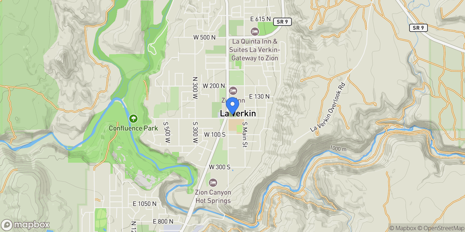 Map showing 80 W CENTER #13, La Verkin, Utah, United States.