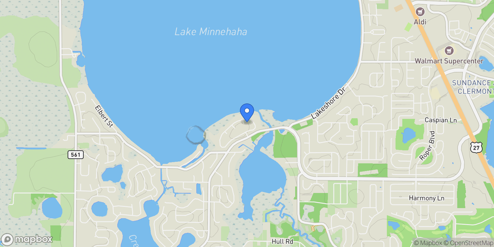 Map showing 11906 Egret Blf, Clermont, FL 34711, Clermont, Florida, United States.