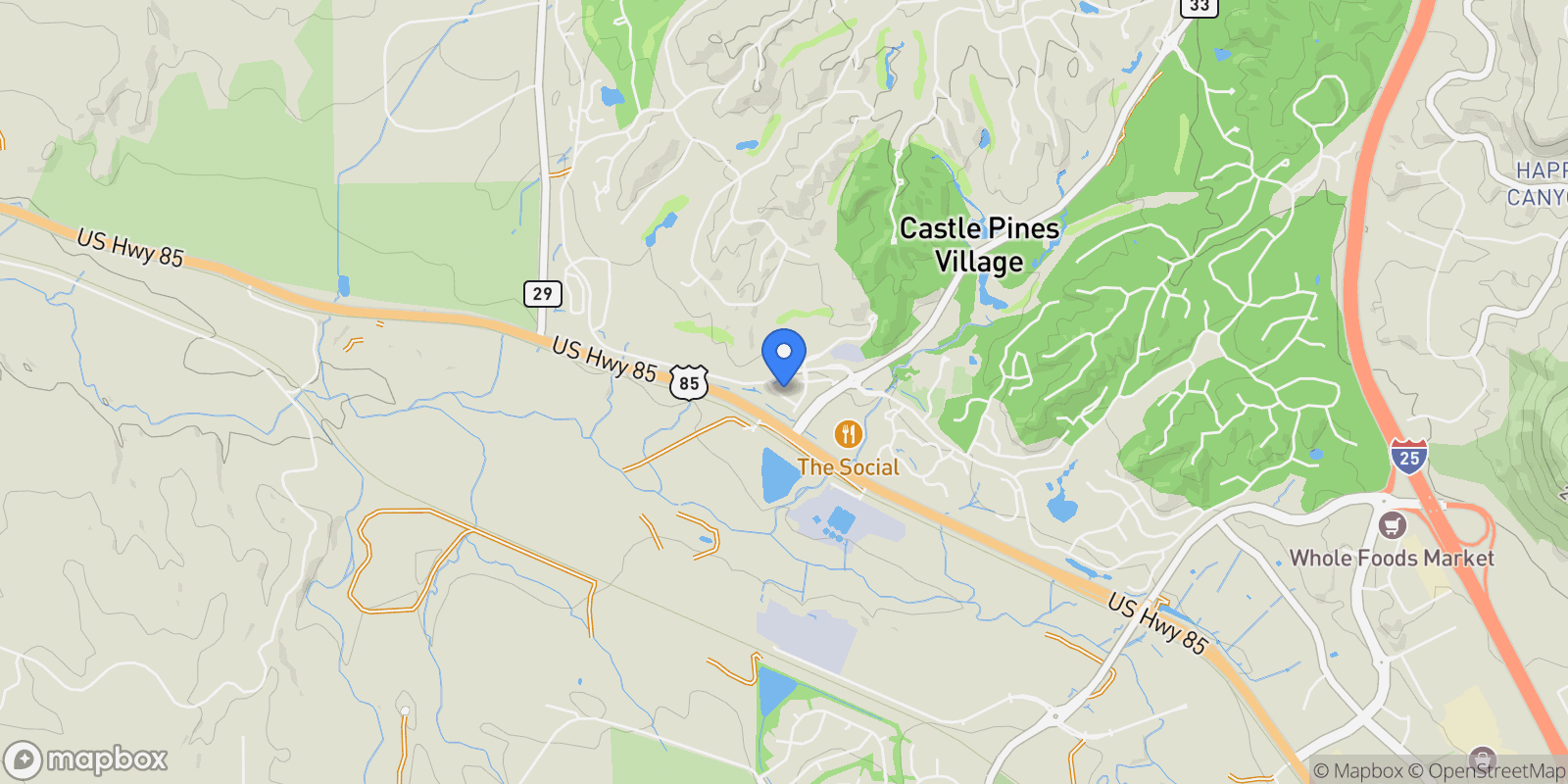 Map showing 7032 Fireside Way , Castle Rock, CO 80108, Castle Rock, Colorado, United States.