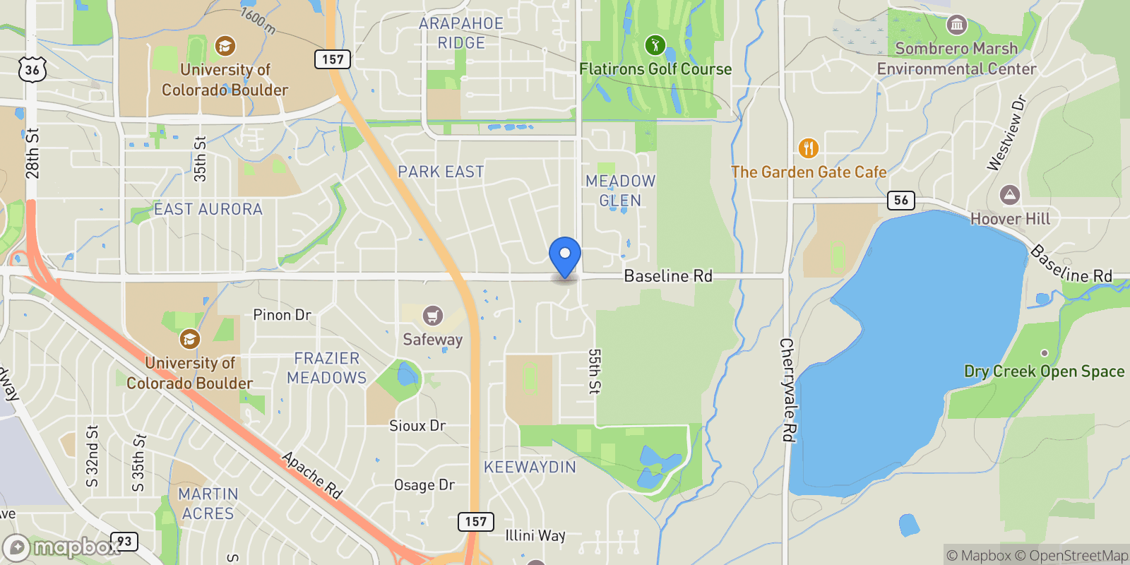 Map showing 655 Cree Circle , Boulder, CO 80303, Boulder, Colorado, United States.