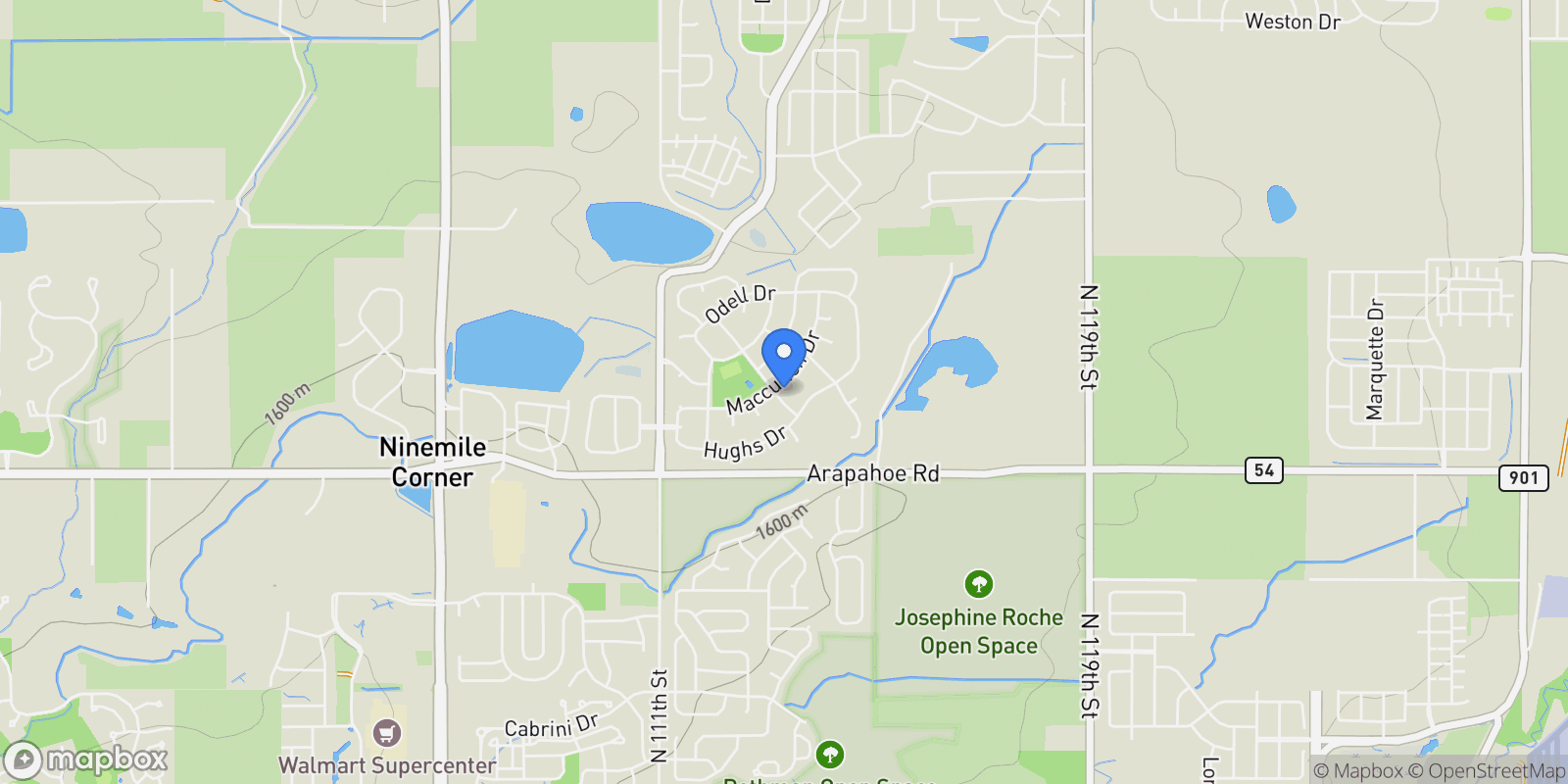 Map showing 1817 Powell Street , Erie, CO 80516, Erie, Colorado, United States.