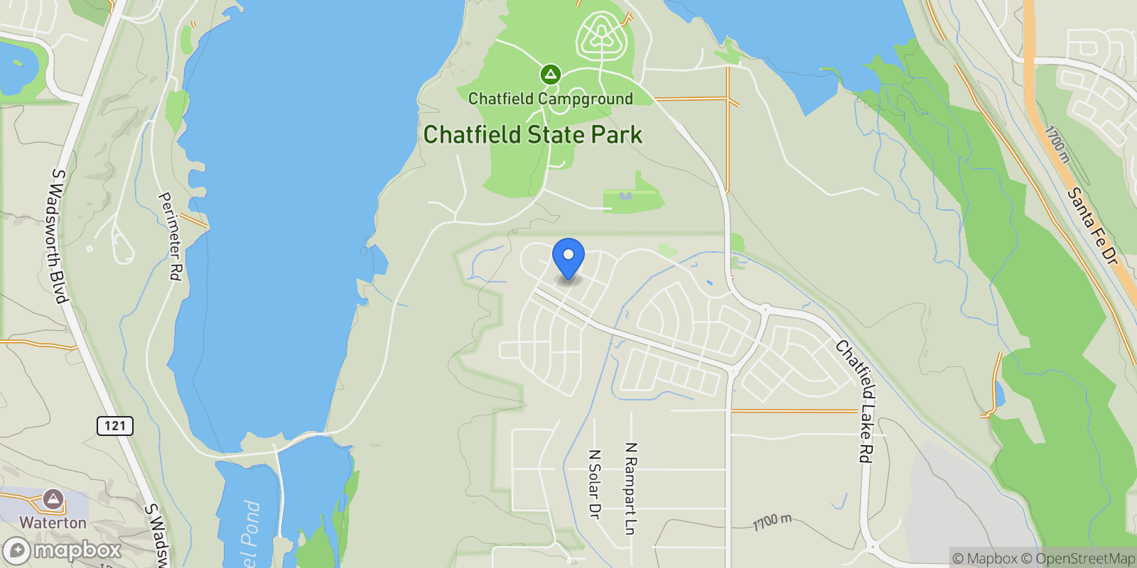 Map showing 11415 Warm Wind Street , Littleton, CO 80125, Sterling Ranch, Colorado, United States.