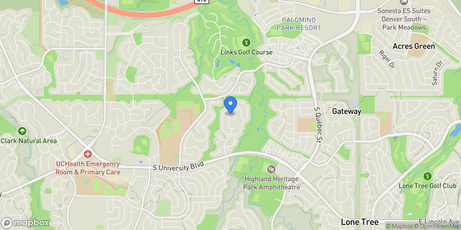 Map showing 9222 Buttonhill Court , Highlands Ranch, CO 80130, Highlands Ranch, Colorado, United States.