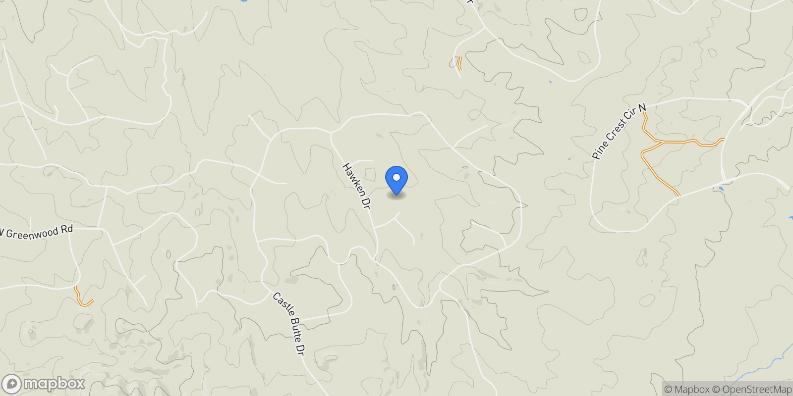 Map showing 2079 Dragoon Court , Castle Rock, CO 80109, Castle Rock, Colorado, United States.