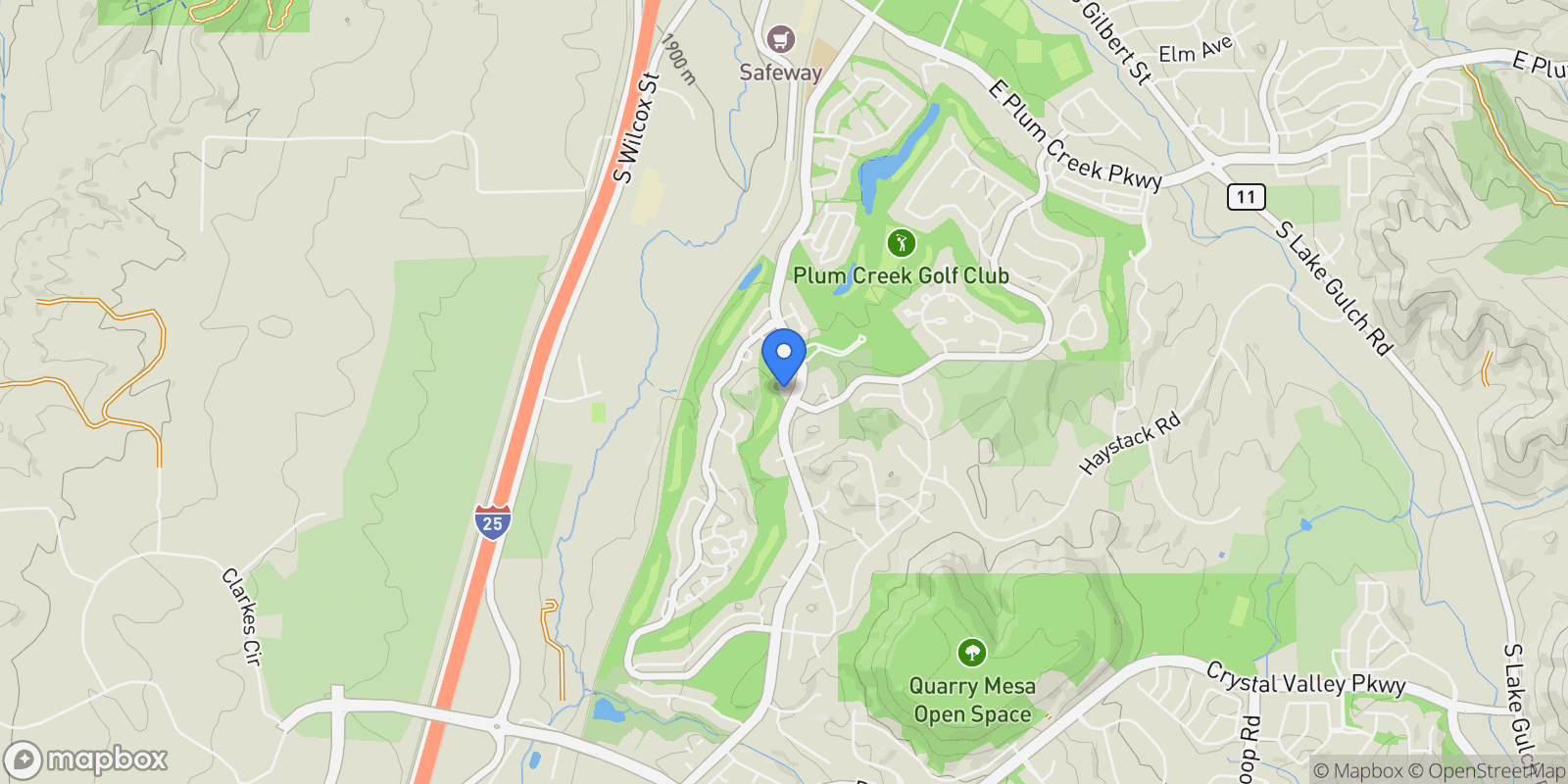 Map showing 2298 Emerald Drive , Castle Rock, CO 80104, Castle Rock, Colorado, United States.