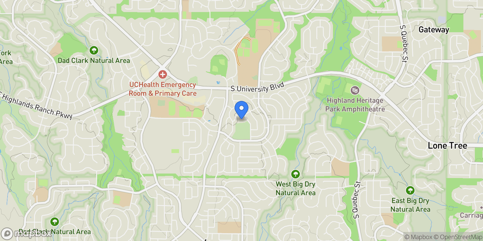 Map showing 4758 Adelaide Place , Highlands Ranch, CO 80130, Highlands Ranch, Colorado, United States.