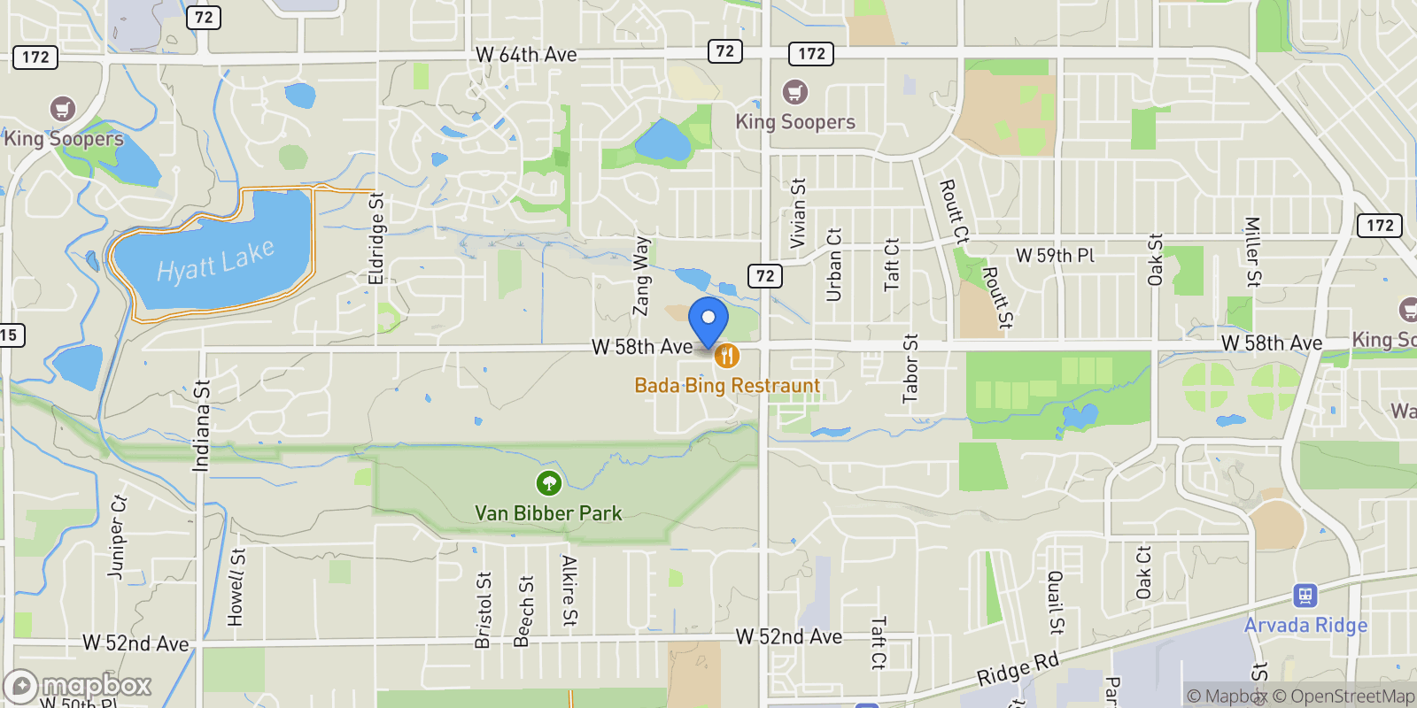 Map showing 5795 Xenon Way , Arvada, CO 80002, Arvada, Colorado, United States.