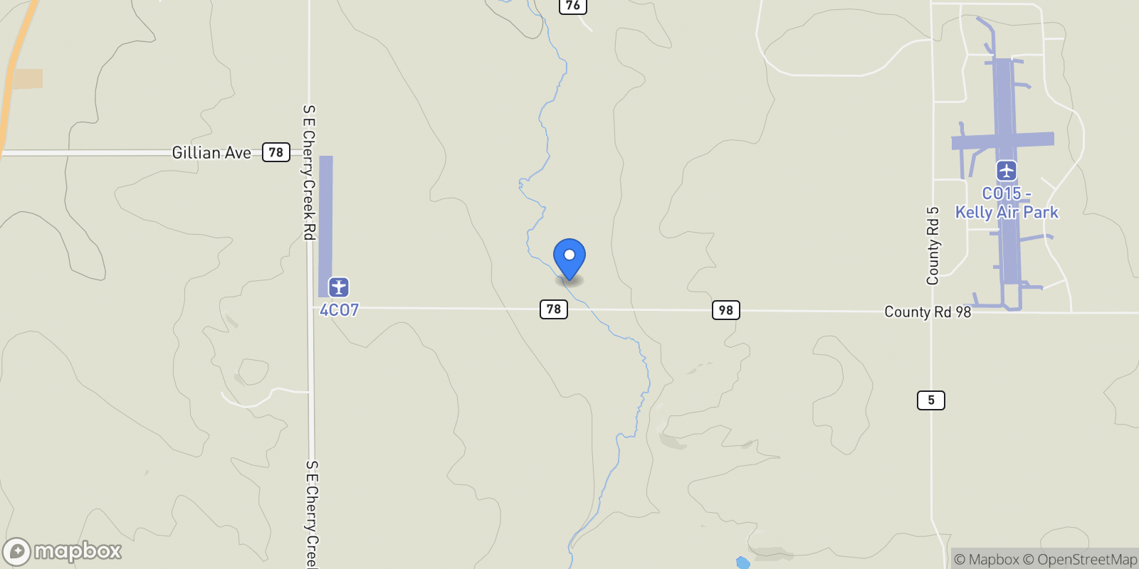 Map showing 11675 Steele Avenue , Elbert, CO 80106, Elbert, Colorado, United States.