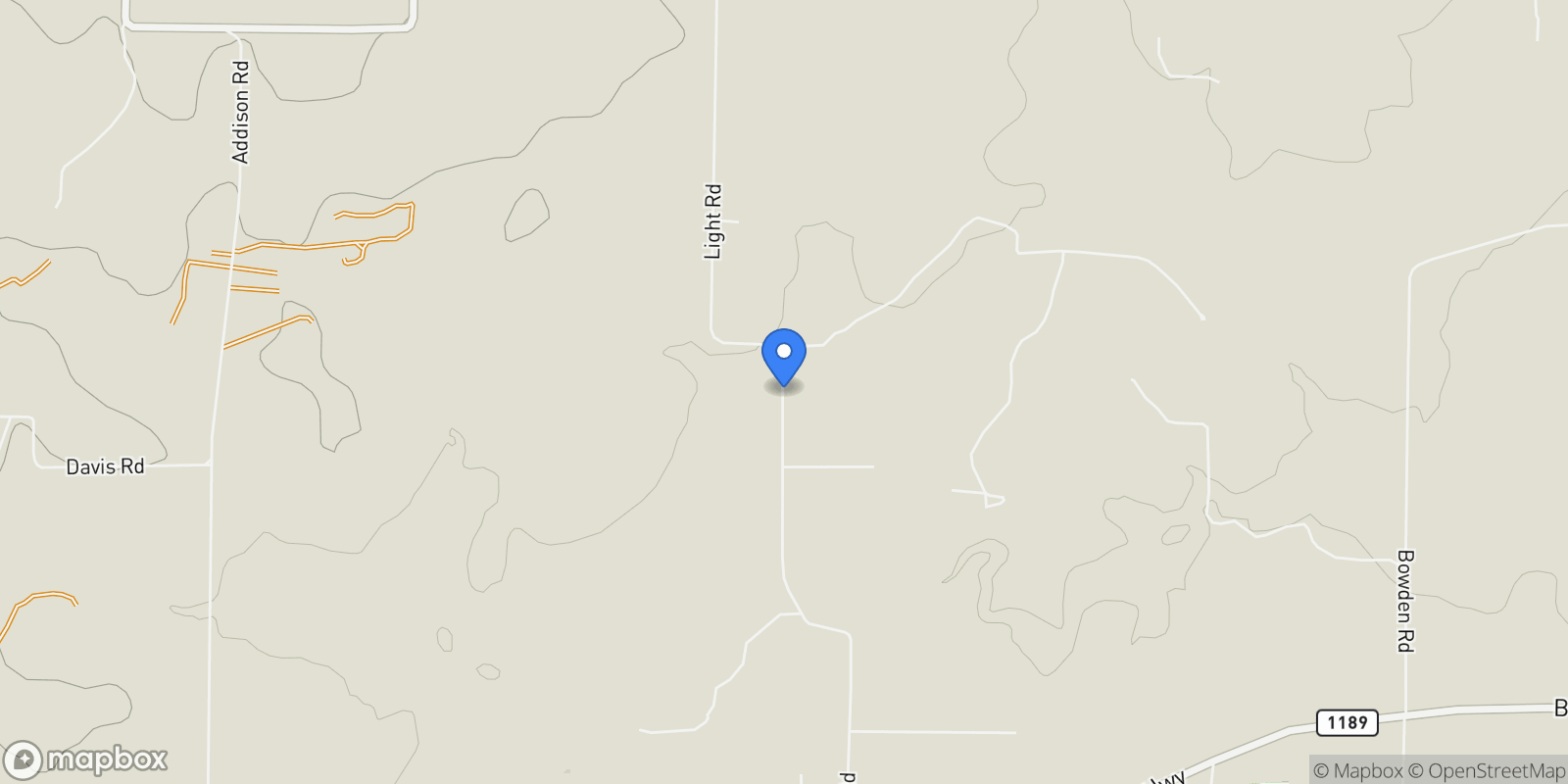 Map showing TBD Light Road, Lipan, TX 76462, Lipan, Texas, United States.