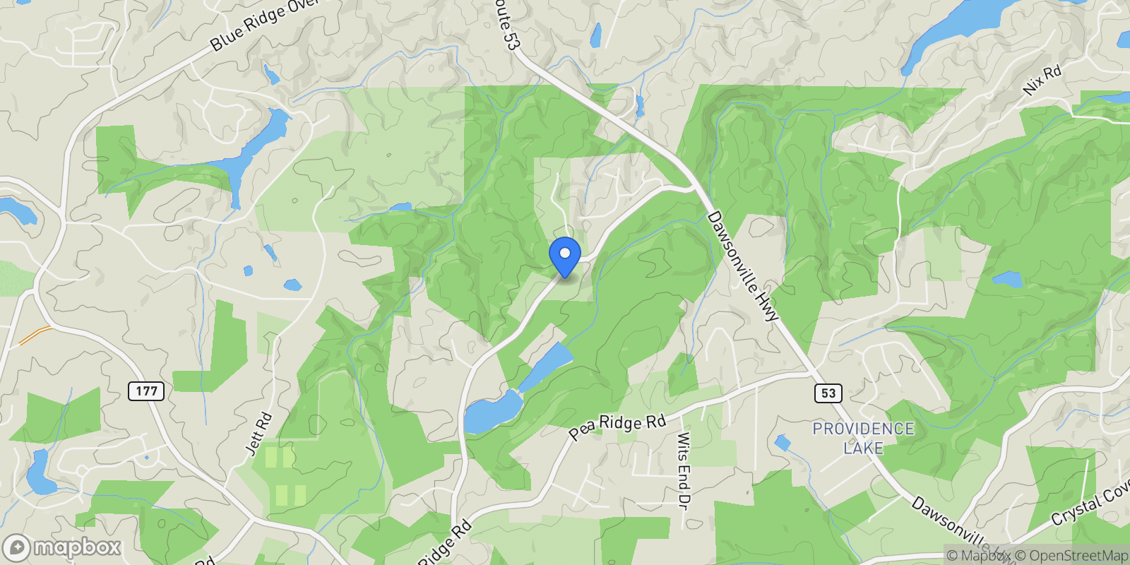 Map showing Cumming, Georgia, United States.
