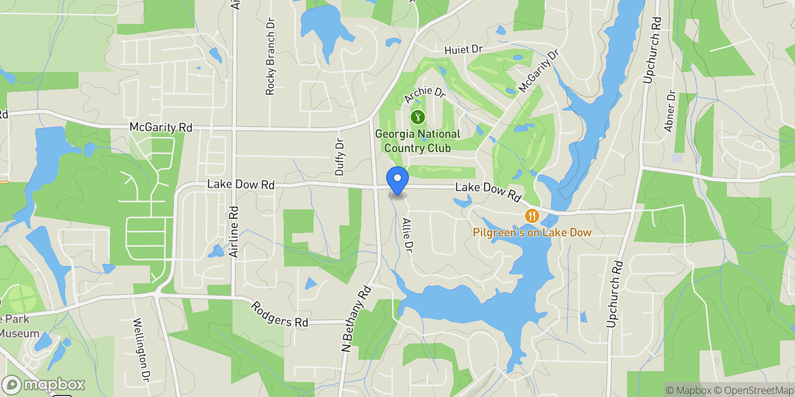 Map showing Locust Grove, Georgia, United States.