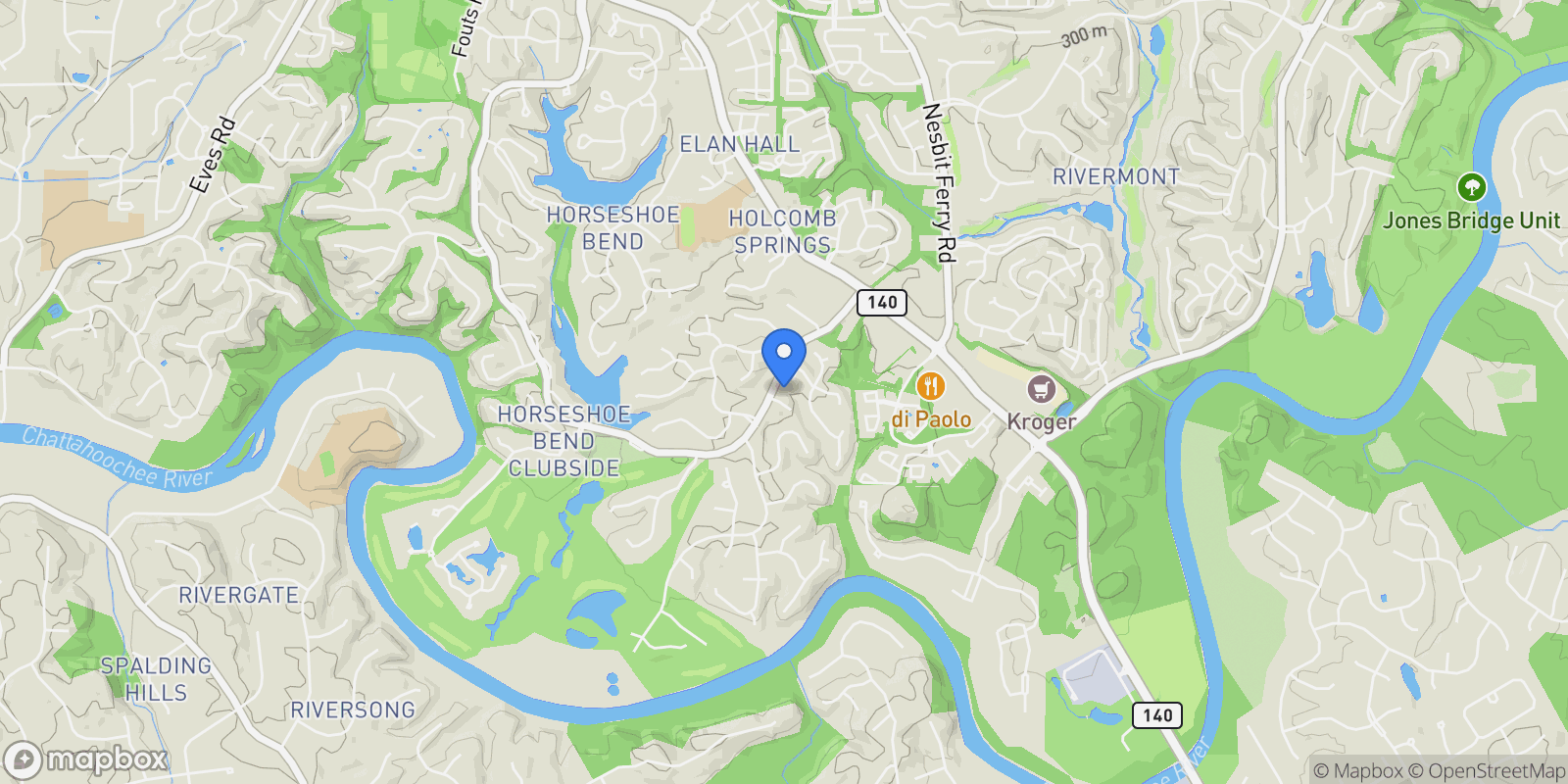 Map showing Alpharetta, Georgia, United States.