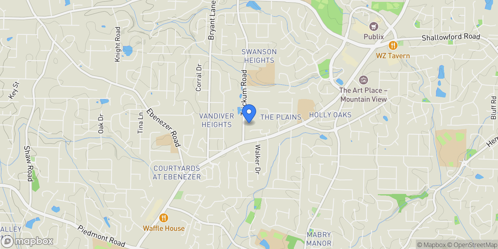 Map showing Marietta, Georgia, United States.