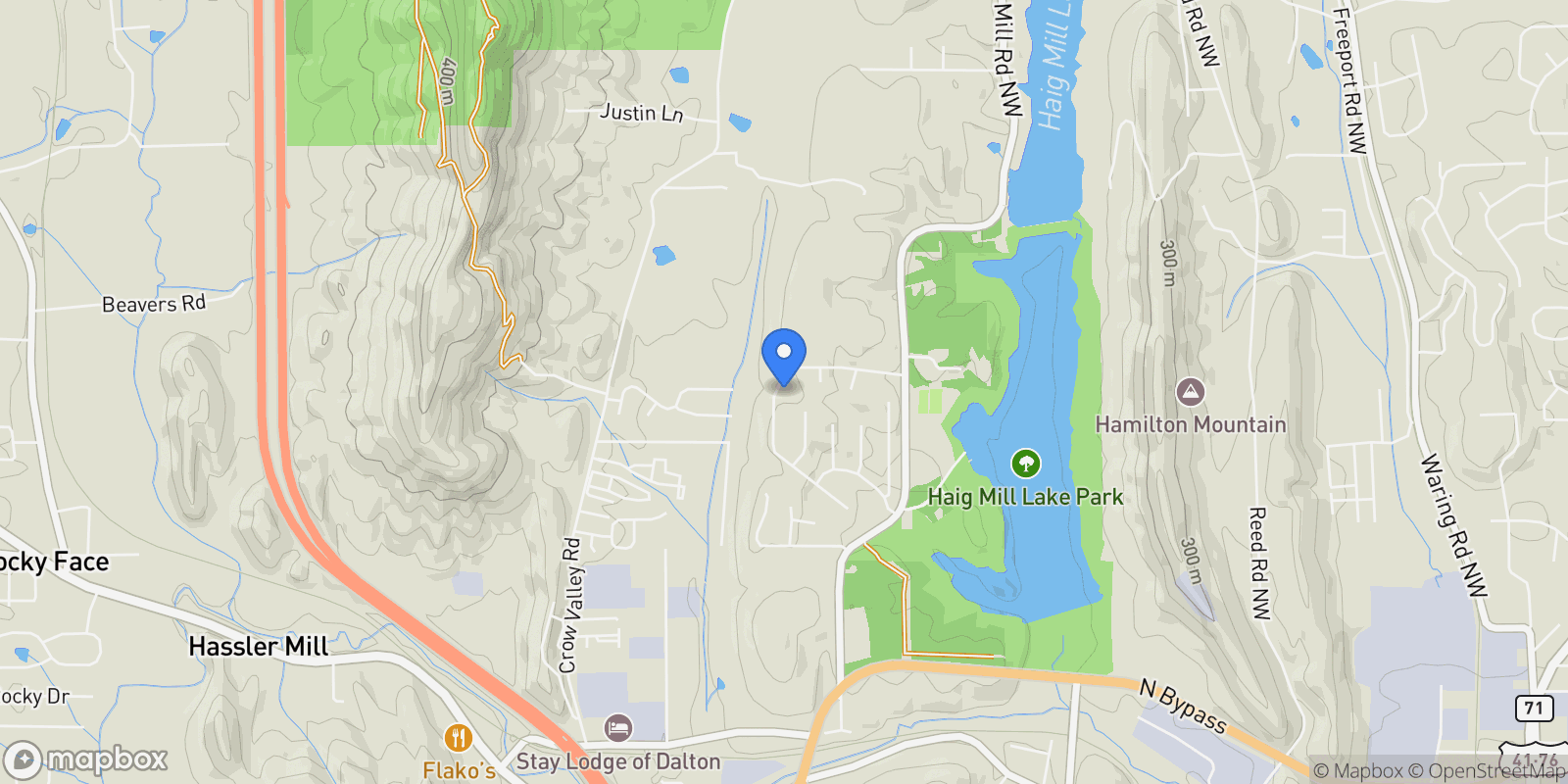 Map showing 2118 Chatham Drive, Dalton, GA 30720, Dalton, Georgia, United States.