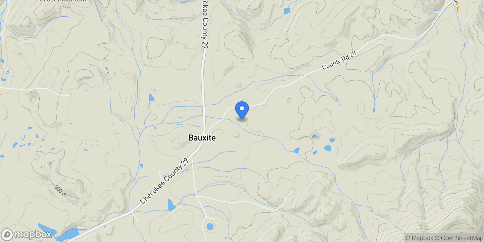 Map showing 286 County Road 28, Centre, AL 35960, Centre, Alabama, United States.